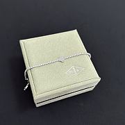 Colestore Van Cleef & Arpels Diamond Tennis Bracelet With Alhambra Clover Motif - 3