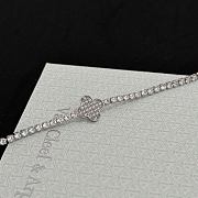 Colestore Van Cleef & Arpels Diamond Tennis Bracelet With Alhambra Clover Motif - 4
