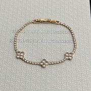 Colestore Van Cleef & Arpels Alhambra Three-Motif Diamond Tennis Bracelet - 1