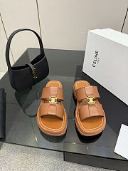 Colestore Celine Clea Mule In Calfskin Tan - 1