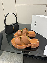 Colestore Celine Clea Mule In Calfskin Tan - 6