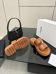 Colestore Celine Clea Mule In Calfskin Tan - 3