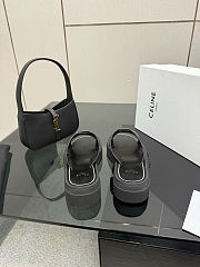 Colestore Celine Clea Mule In Calfskin Black - 6