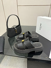 Colestore Celine Clea Mule In Calfskin Black - 5