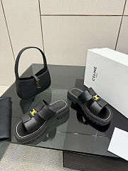 Colestore Celine Clea Mule In Calfskin Black - 4