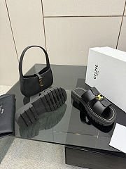 Colestore Celine Clea Mule In Calfskin Black - 3