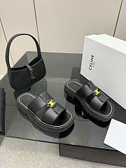 Colestore Celine Clea Mule In Calfskin Black - 2