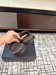 re Colestore Chanel Open-toe Shoes Suede Brown - 6