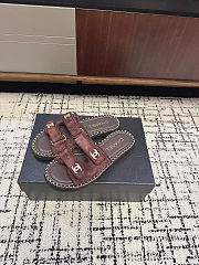 re Colestore Chanel Open-toe Shoes Suede Brown - 5