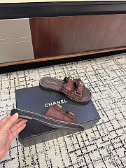 re Colestore Chanel Open-toe Shoes Suede Brown - 2