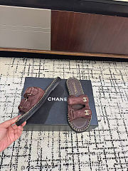 re Colestore Chanel Open-toe Shoes Suede Brown - 3
