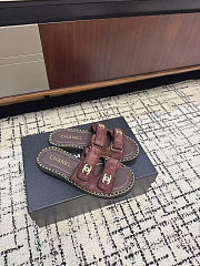 re Colestore Chanel Open-toe Shoes Suede Brown - 4