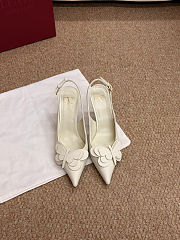 Colestore Valentino Garavani VLogo Slingback Pumps With Butterfly Appliqué Ivory - 1