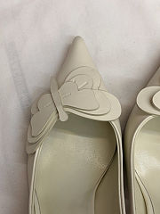 Colestore Valentino Garavani VLogo Slingback Pumps With Butterfly Appliqué Ivory - 5