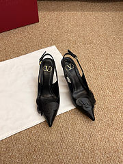 Colestore Valentino Garavani VLogo Slingback Pumps With Butterfly Appliqué Black - 6