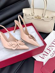 Colestore Valentino Garavani VLogo Slingback Pumps With Butterfly Appliqué Nude Pink - 6