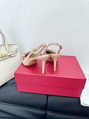 Colestore Valentino Garavani VLogo Slingback Pumps With Butterfly Appliqué Nude Pink - 4