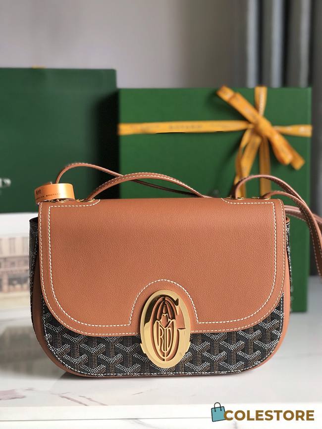 Colestore Goyard 233 Bag Black & Tan 25x17x8cm - 1