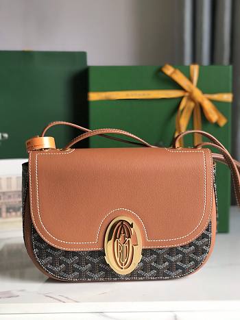 Colestore Goyard 233 Bag Black & Tan 25x17x8cm