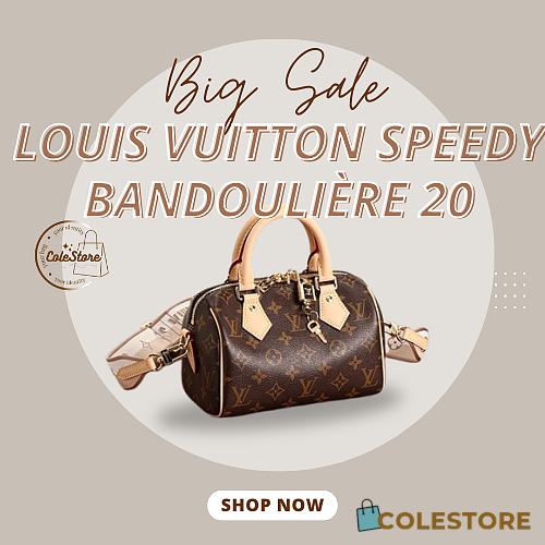 Colestore Louis Vuitton Speedy Bandoulière 20 Beige M46222 20.5 x 13.5 x 12cm - 1