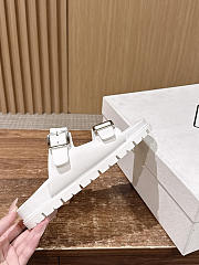 Colestore  Prada White Rubber Slides - 5