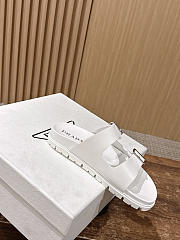 Colestore  Prada White Rubber Slides - 4