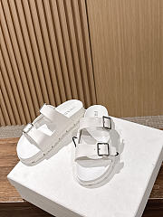 Colestore  Prada White Rubber Slides - 3