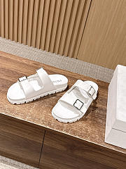 Colestore  Prada White Rubber Slides - 2