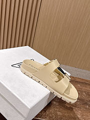 Colestore  Prada Beige Rubber Slides - 4