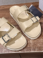 Colestore  Prada Beige Rubber Slides - 3