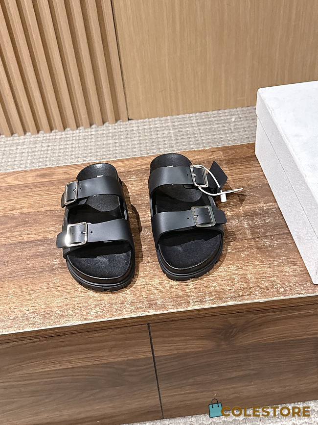 Colestore  Prada Black Rubber Slides - 1