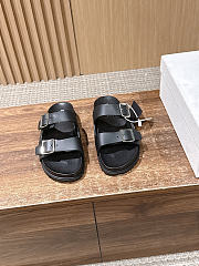 Colestore  Prada Black Rubber Slides - 1