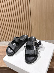 Colestore  Prada Black Rubber Slides - 2
