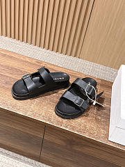 Colestore  Prada Black Rubber Slides - 3