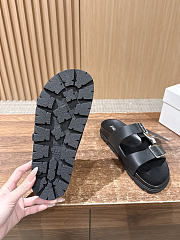 Colestore  Prada Black Rubber Slides - 5