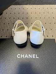 Colestore Chanel Mary Janes Grosgrain & Patent Calfskin White & Black - 3