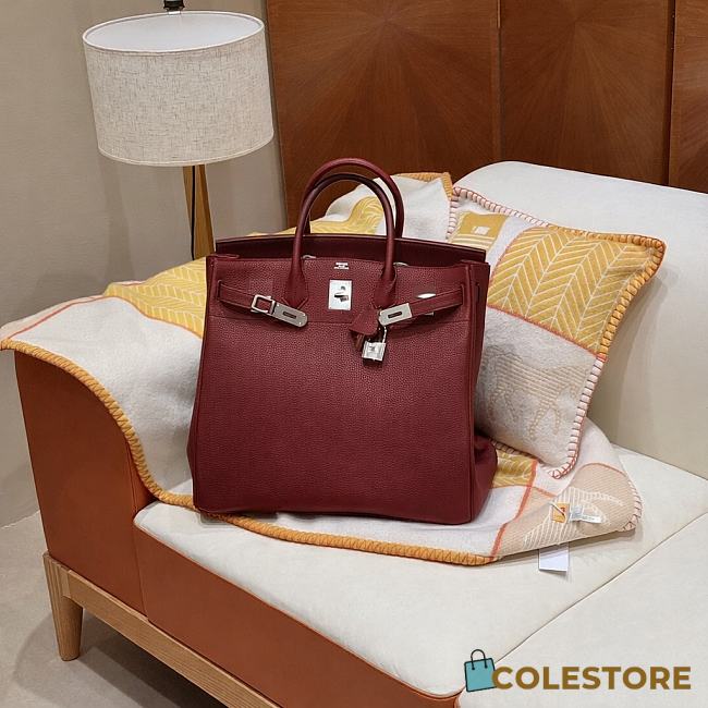 Colestore Hermes Birkin Hac 89 Wine Togo 40x30x21cm - 1