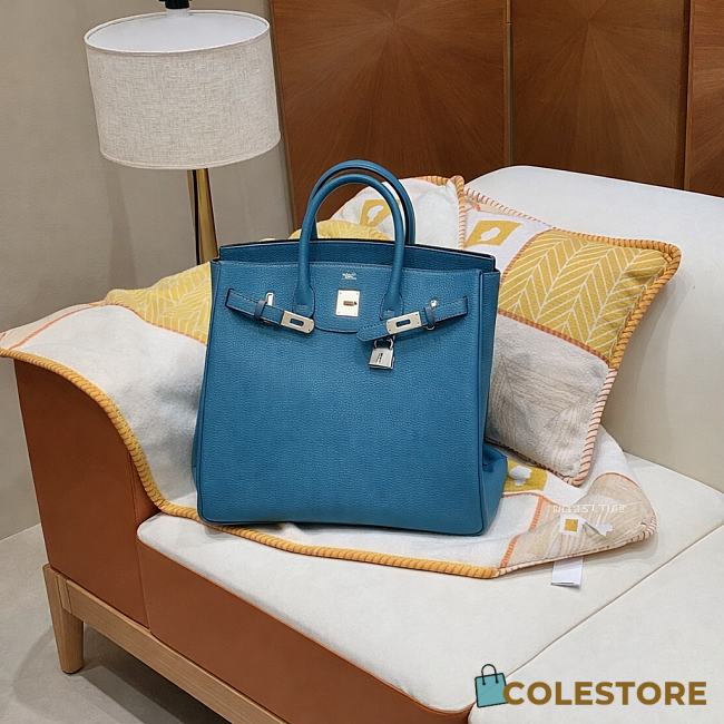 Colestore Hermes Birkin Hac 89 Teal Blue Togo 40x30x21cm - 1