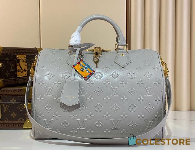 Colestore Louis Vuitton Speedy Soft 30 Cloud Gray M25670   30 x 21 x 17 cm - 1