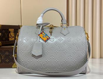 Colestore Louis Vuitton Speedy Soft 30 Cloud Gray M25670   30 x 21 x 17 cm