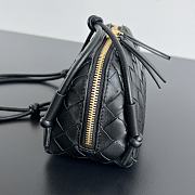 Colestore Bottega Veneta Intrecciato Concert Pouch in Black 18.5x11.5x8.5cm - 3