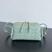 Colestore Bottega Veneta Intrecciato Concert Pouch in New Sauge 18.5x11.5x8.5cm - 1