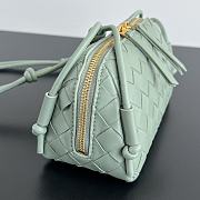 Colestore Bottega Veneta Intrecciato Concert Pouch in New Sauge 18.5x11.5x8.5cm - 3