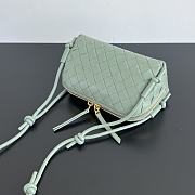 Colestore Bottega Veneta Intrecciato Concert Pouch in New Sauge 18.5x11.5x8.5cm - 6