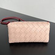 Colestore Bottega Veneta Intrecciato Concert Pouch in Red and Sumo 18.5x11.5x8.5cm - 6