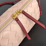 Colestore Bottega Veneta Intrecciato Concert Pouch in Red and Sumo 18.5x11.5x8.5cm - 4