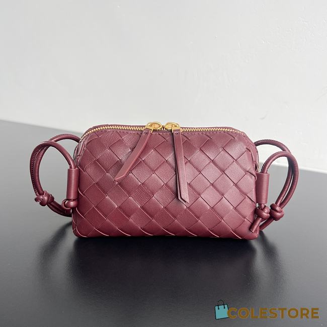 Colestore Bottega Veneta Intrecciato Concert Pouch in Barolo 18.5x11.5x8.5cm - 1
