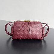 Colestore Bottega Veneta Intrecciato Concert Pouch in Barolo 18.5x11.5x8.5cm - 1