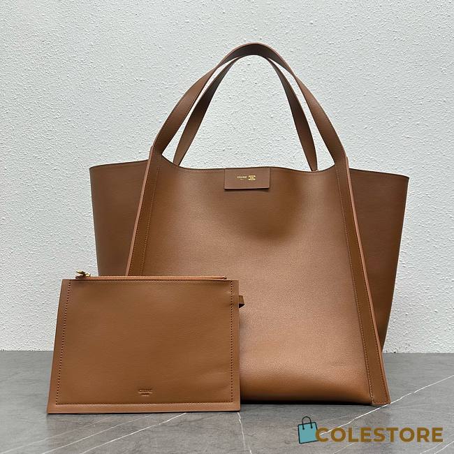 Colestore Celine Medium Cube Bag In Supple Calfskin Soft Tan 36x35.5x34cm - 1