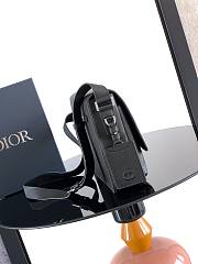 Colestore  Dior CD Icon Messenger Bag with Flap Black Matte Grained Calfskin  32 x 23 x 9 cm - 6